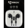 SBOX in-ear slušalice s mikrofonom IEP-204 crne