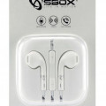 SBOX in-ear slušalice s mikrofonom IEP-204 bijele
