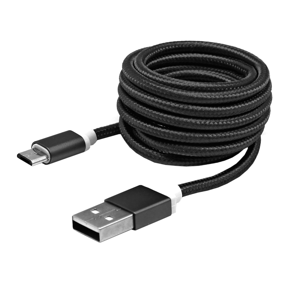 BIT FORCE braided cable USB A-MICRO USB M/M 1,5m black