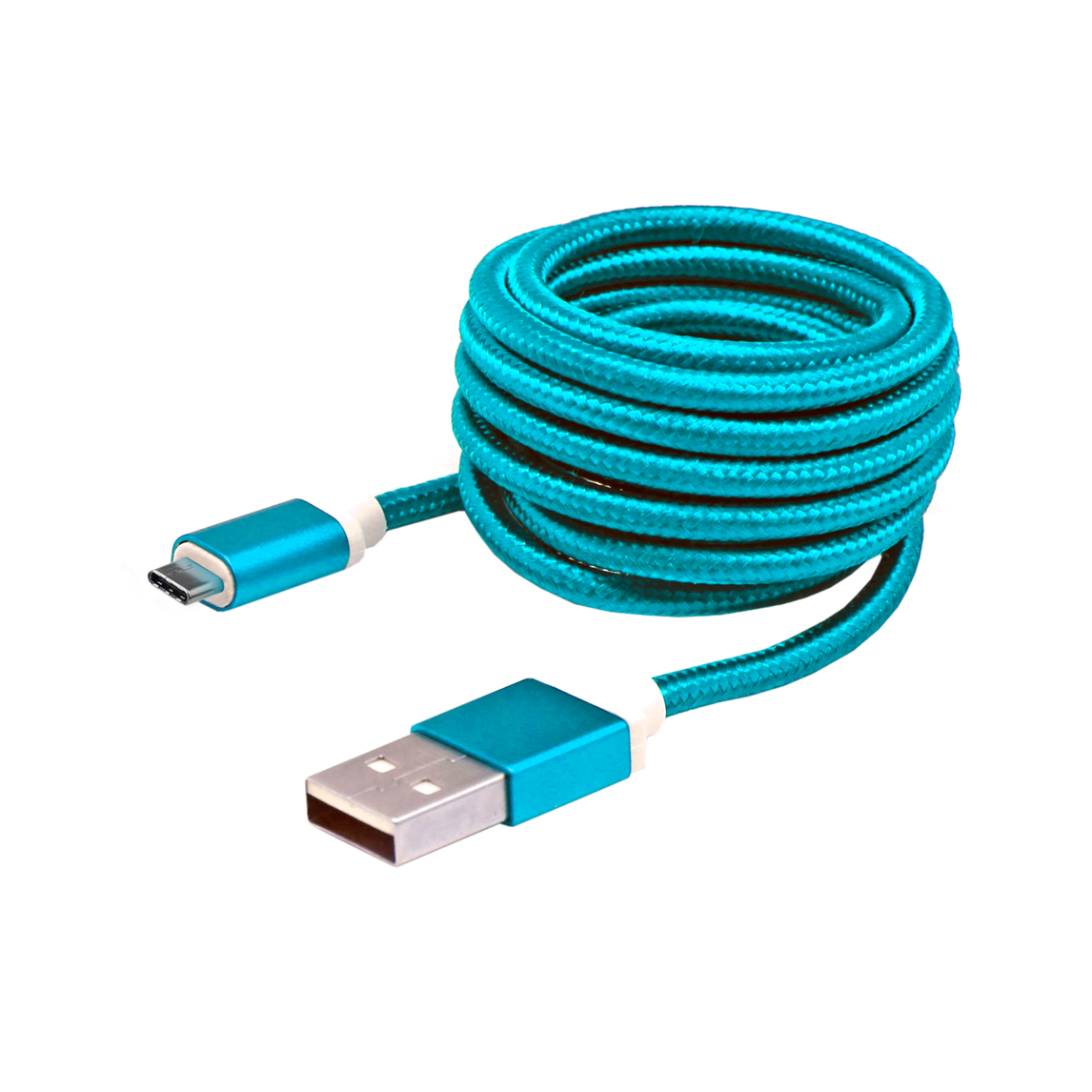 BIT FORCE braided cable USB A-USB C M/M 1,5m blue