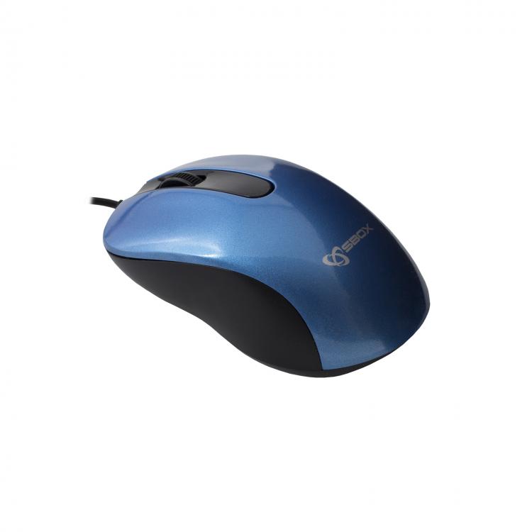 SBOX wired mouse M-901 1000dpi blue