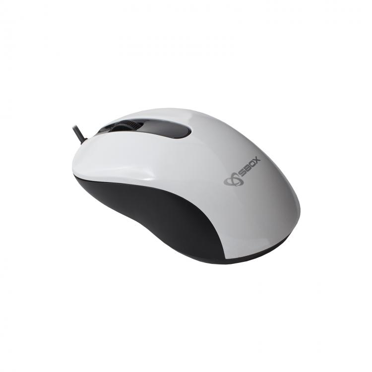 SBOX wired mouse M-901 1000dpi white