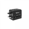 SBOX univerzalni putni adapter + USB punjač TA-23 2.1A