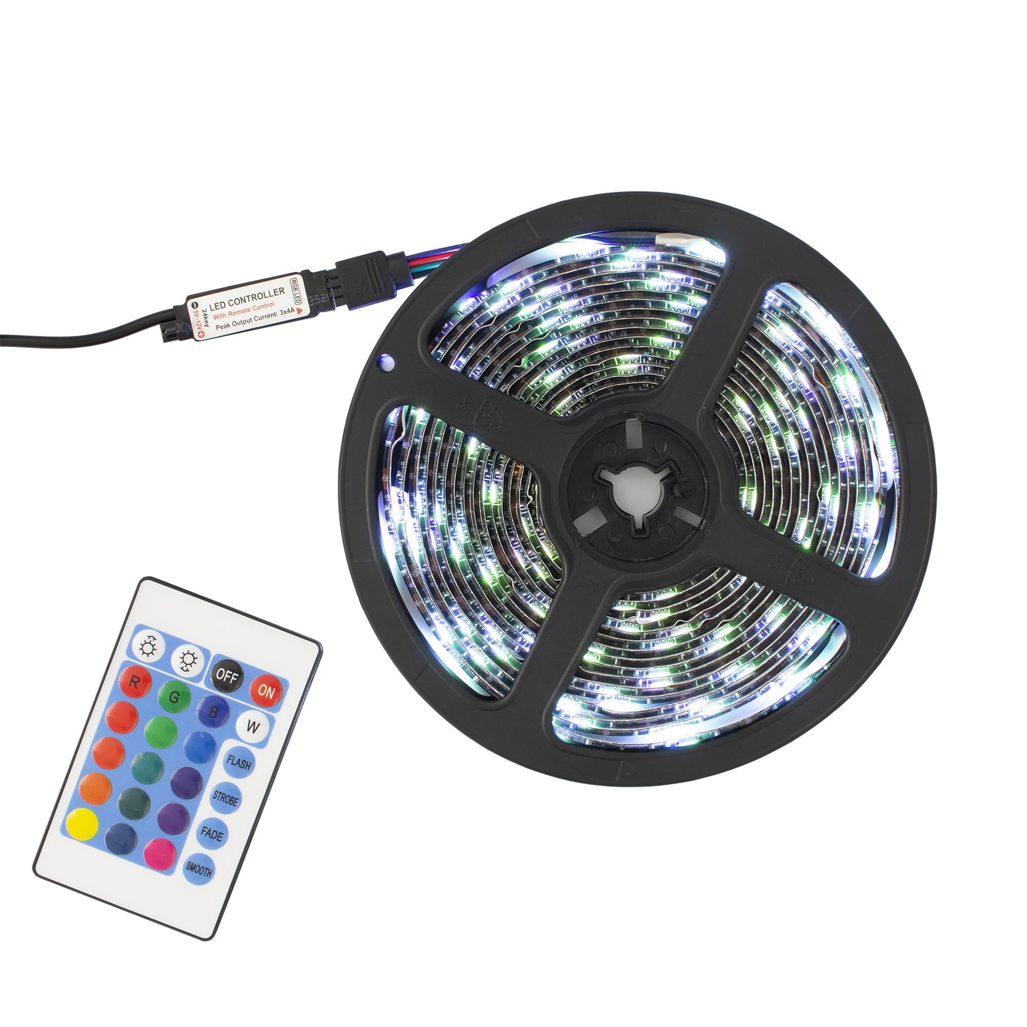 WHITE SHARK RGB LED traka uz daljinski upravljač HELIOS-3