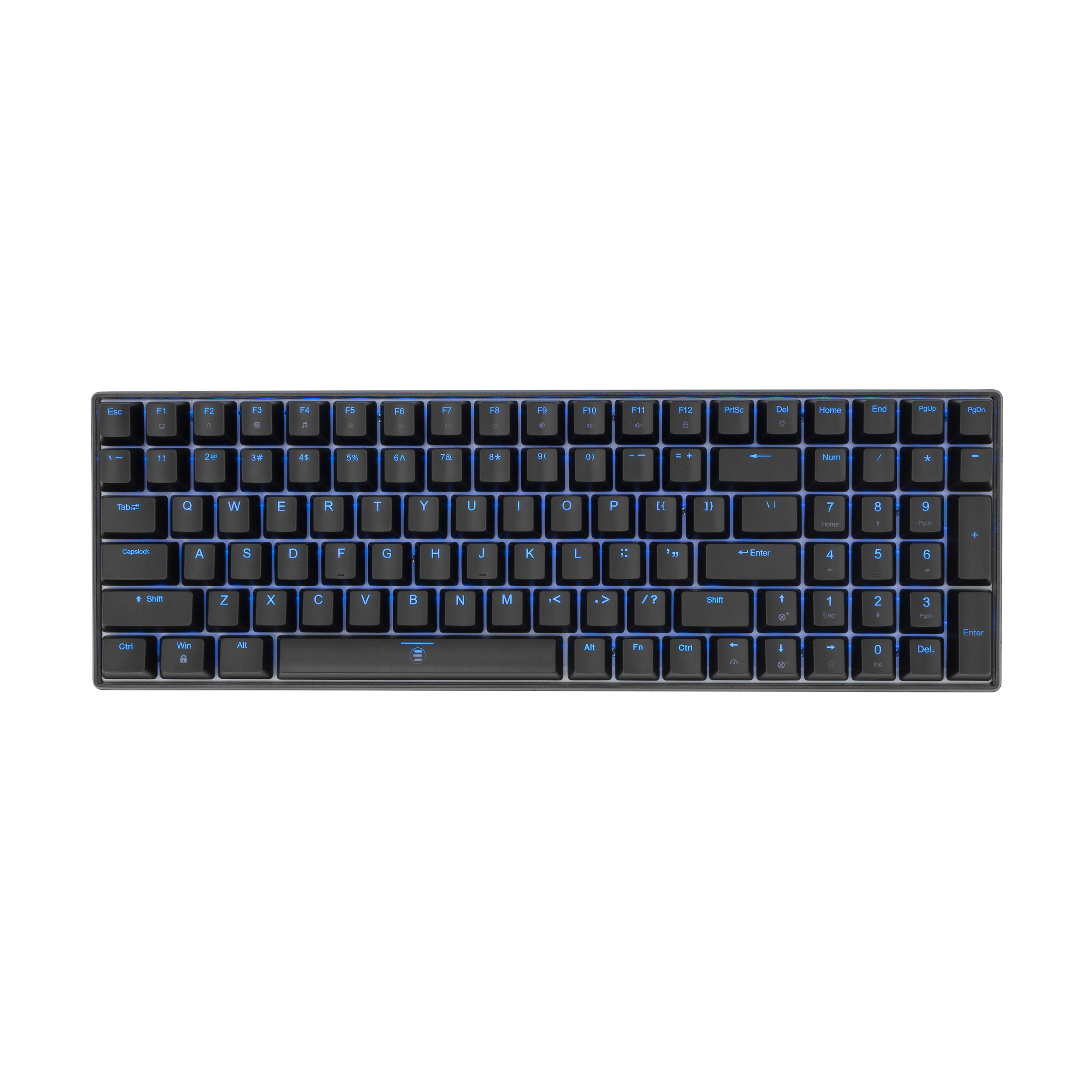 WHITE SHARK PREMIUM LINIJA tipkovnica ESL-K2 KATANA crna crv.sw. US