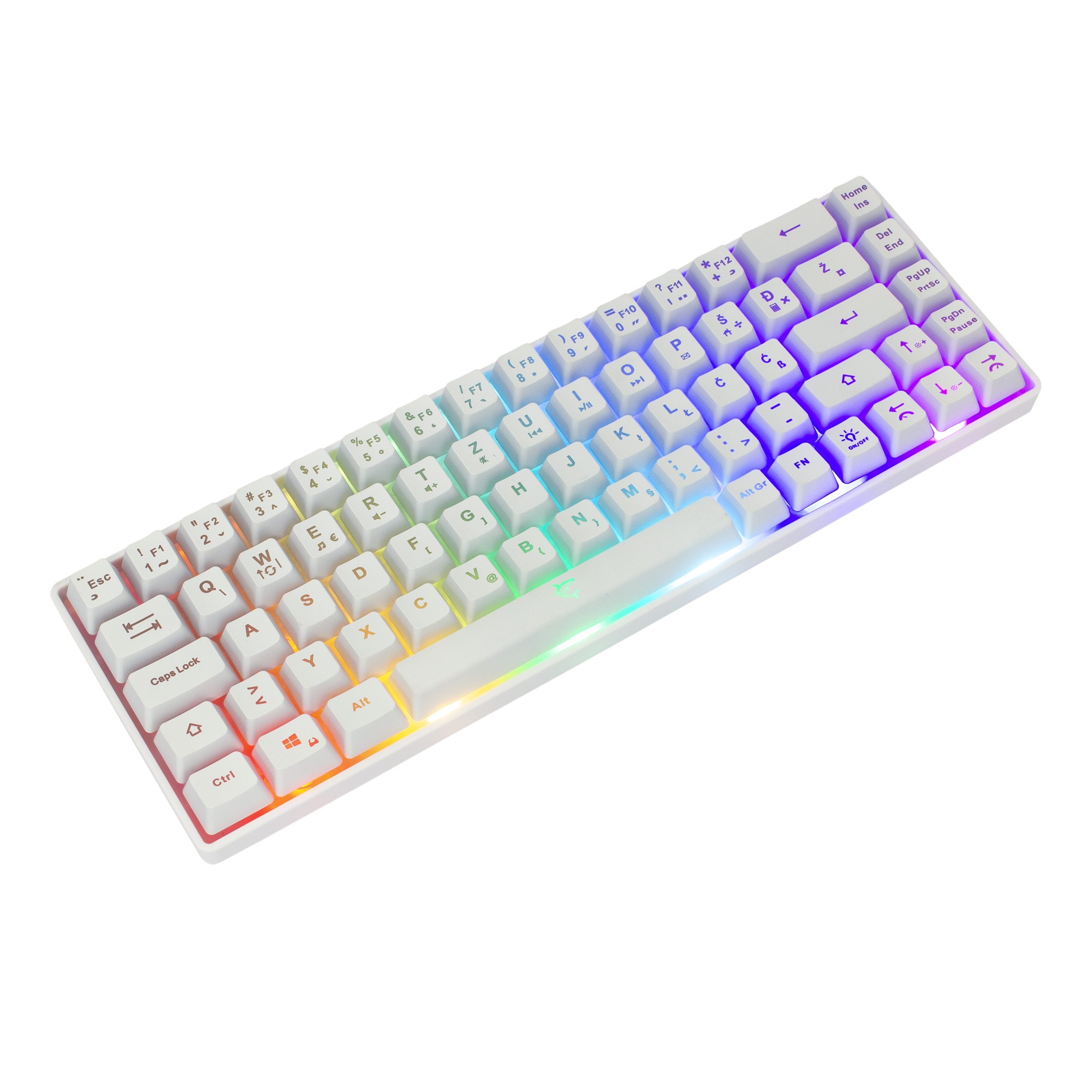 WHITE SHARK gaming tipkovnica GK-2201 RONIN bijela