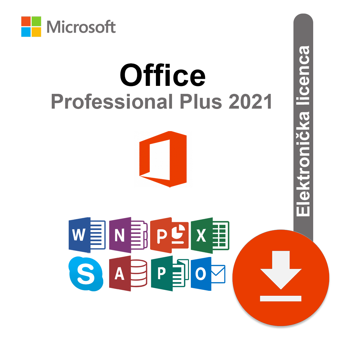 Microsoft Office 2021 Professional Plus  ESD elektronička licenca