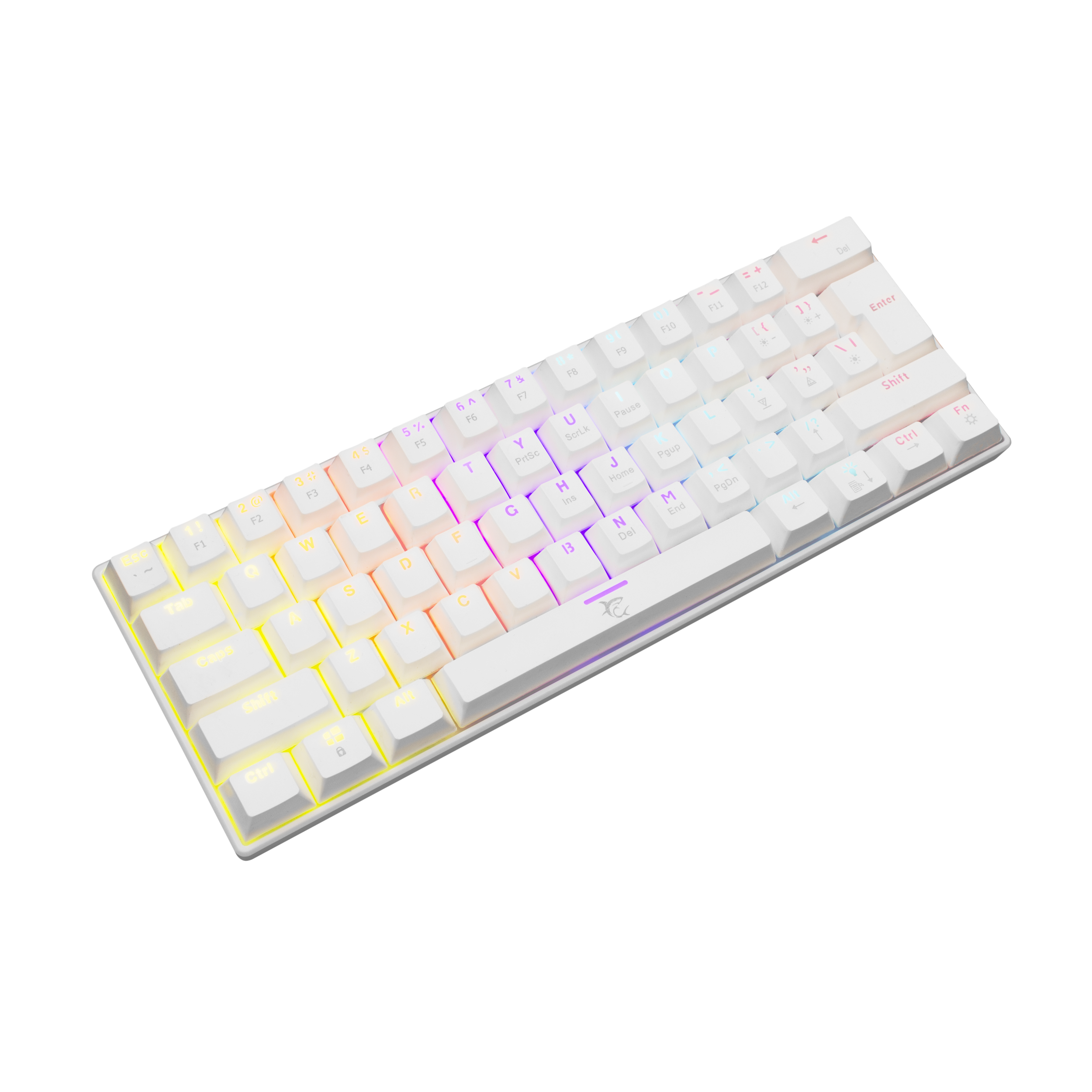 WHITE SHARK gaming mehanička tipkovnica GK-2022 SHINOBI bijela / smeđi sw