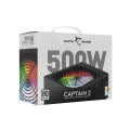 WHITE SHARK RGB napajanje 500W 80PLUS GPSU-W500F CAPTAIN-2
