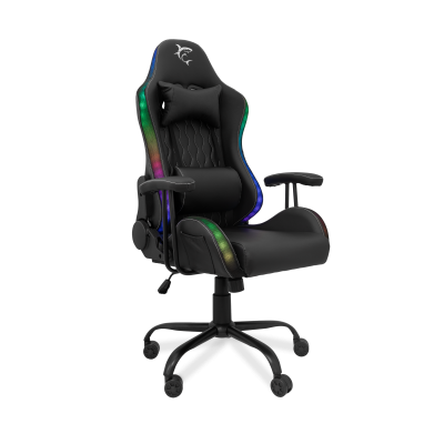 WHITE SHARK RGB gaming stolica INDIANAPOLIS crna