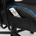 WHITE SHARK RGB gaming stolica INDIANAPOLIS crna