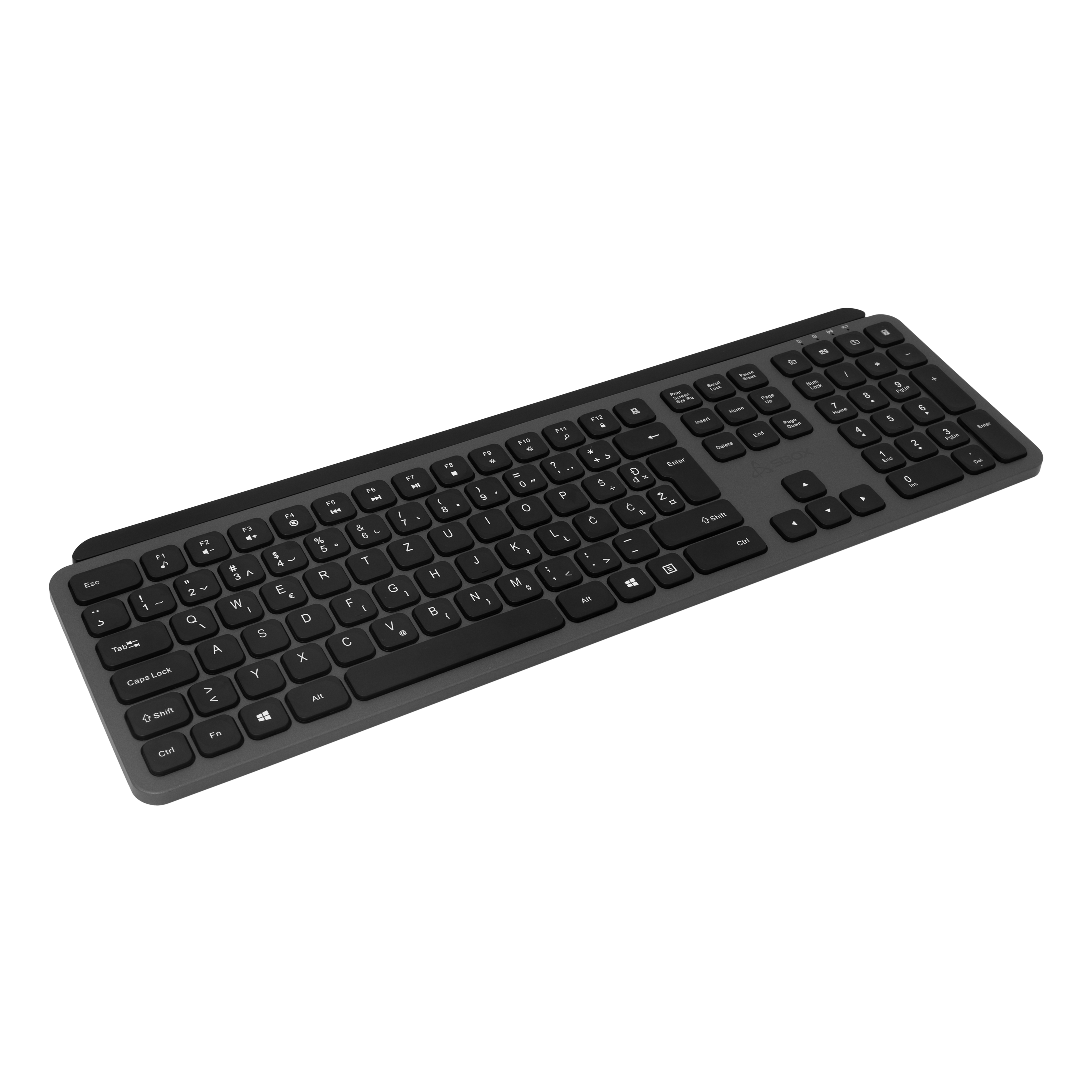 SBOX  bežična tipkovnica WK-26 HR crno/siva