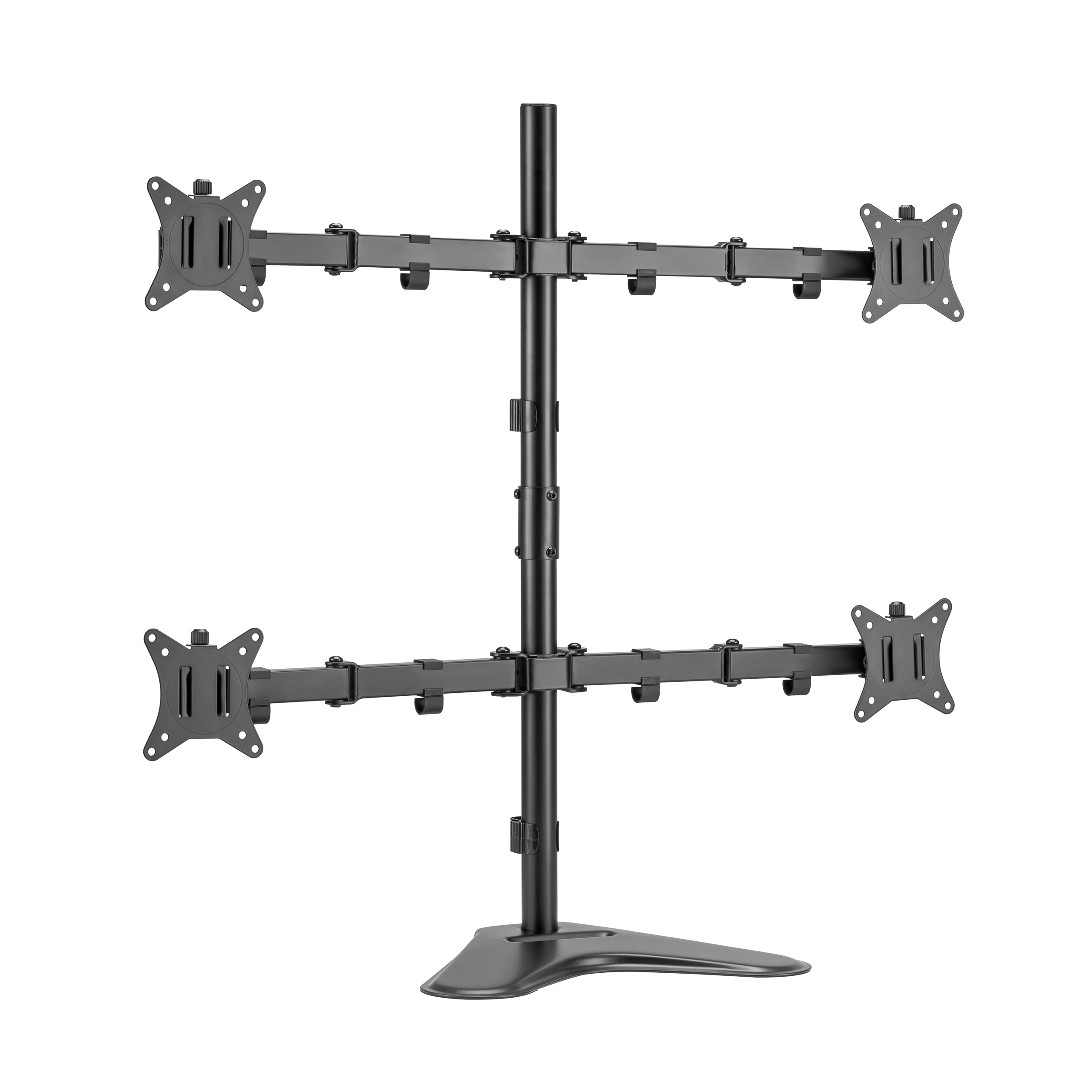 SBOX desktop stand for 4 monitors LCD-F048-2 full-motion