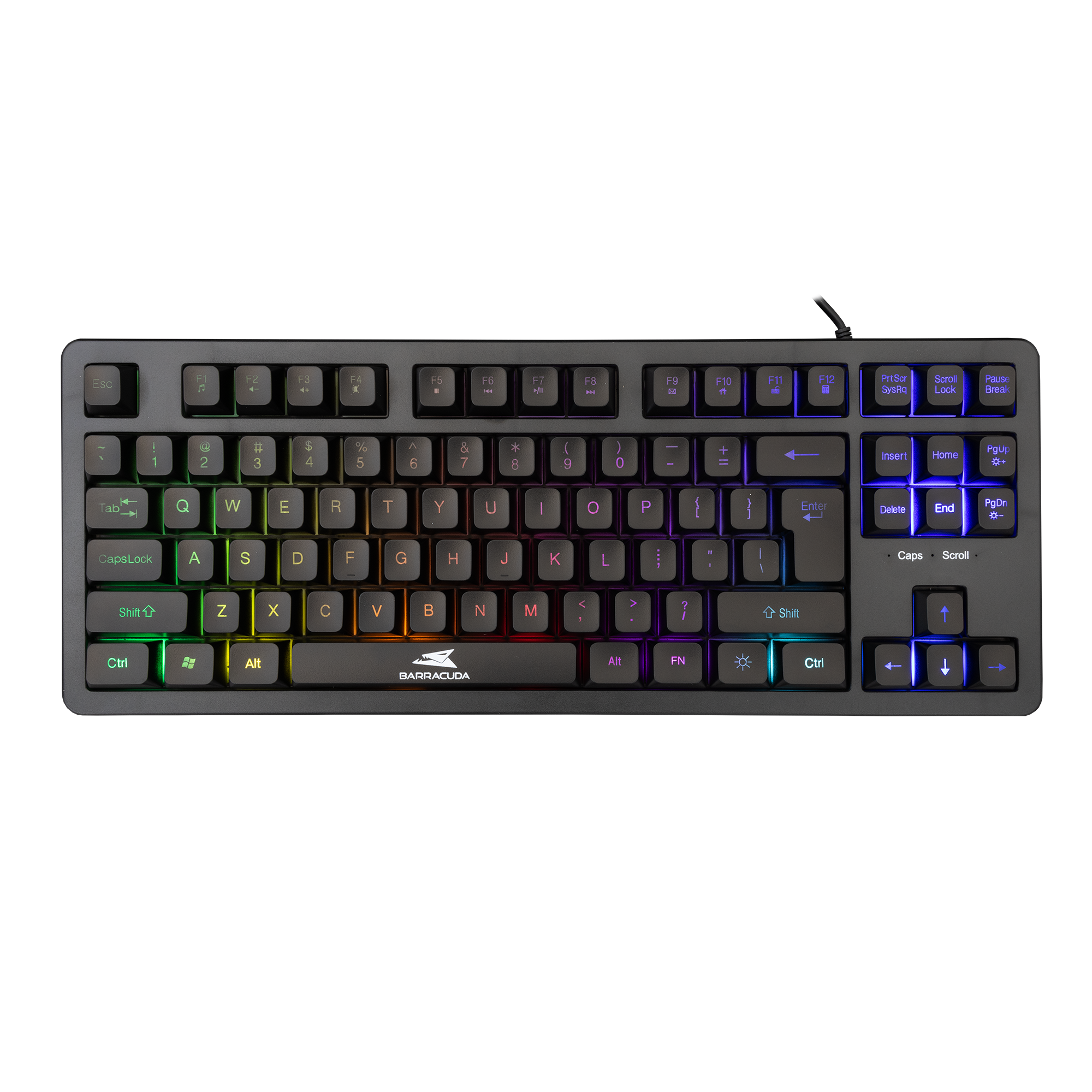 BARACUDA gaming tipkovnica BGK-01114 KRILL crna US
