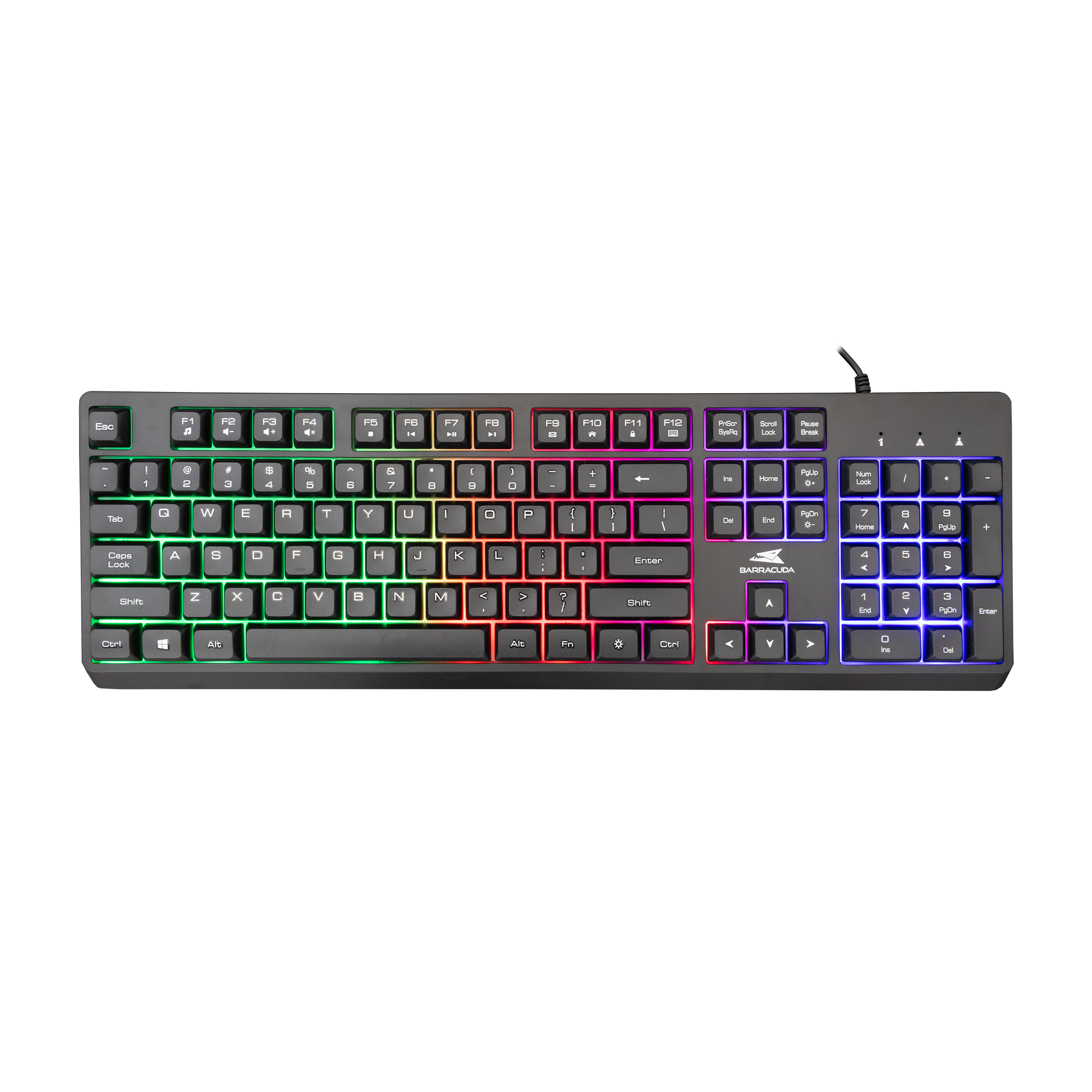 BARACUDA gaming tipkovnica BGK-02114 STARFISH crna US