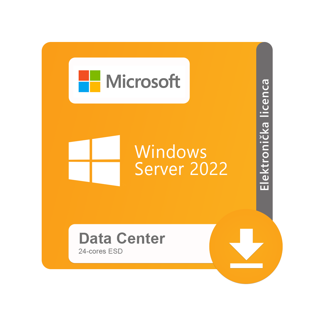 Windows Server 2022 Datacenter (24‐jezgreni) ESD elektronička licenca