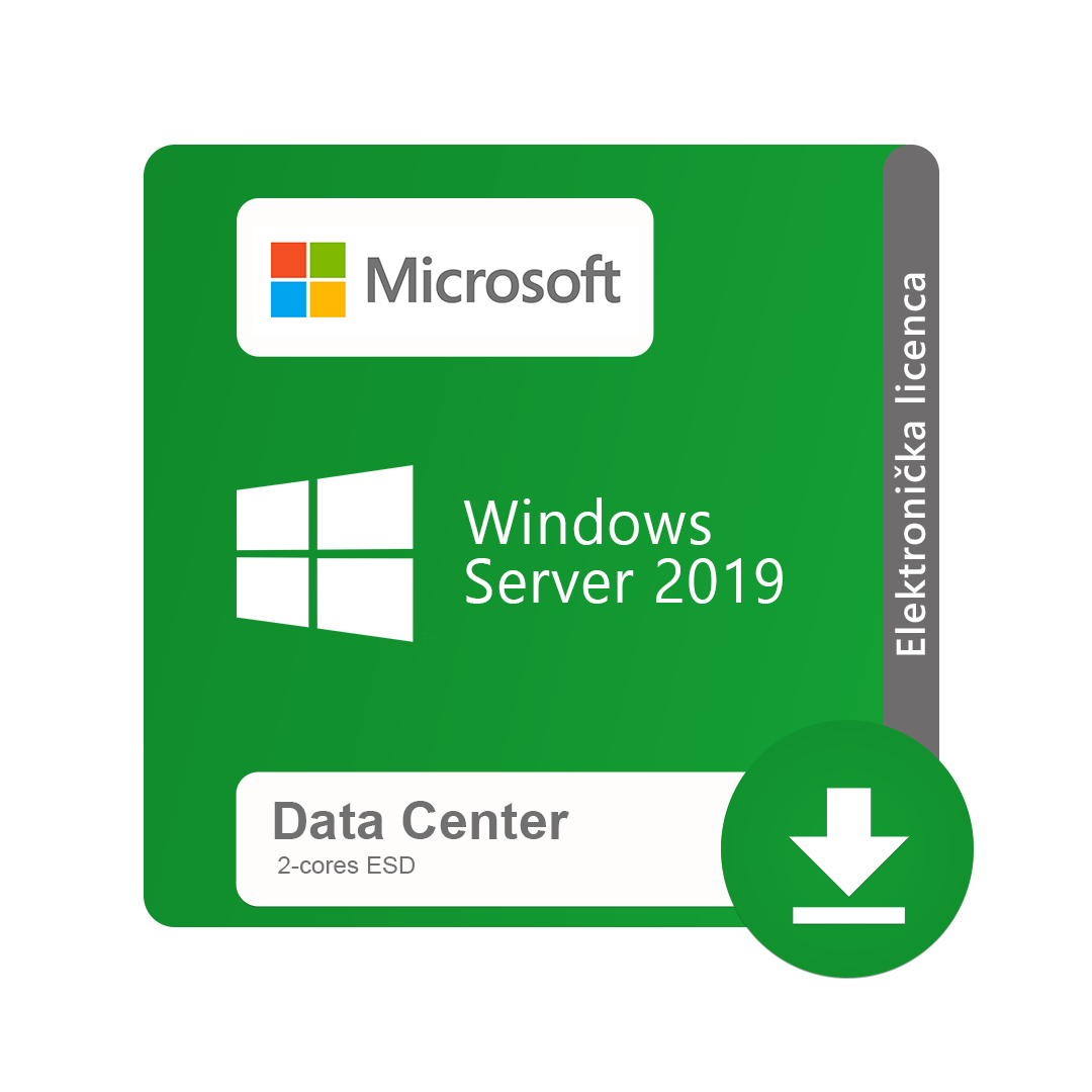 Windows Server 2019 Data Center (2‐jezgreni) ESD elektronička licenca