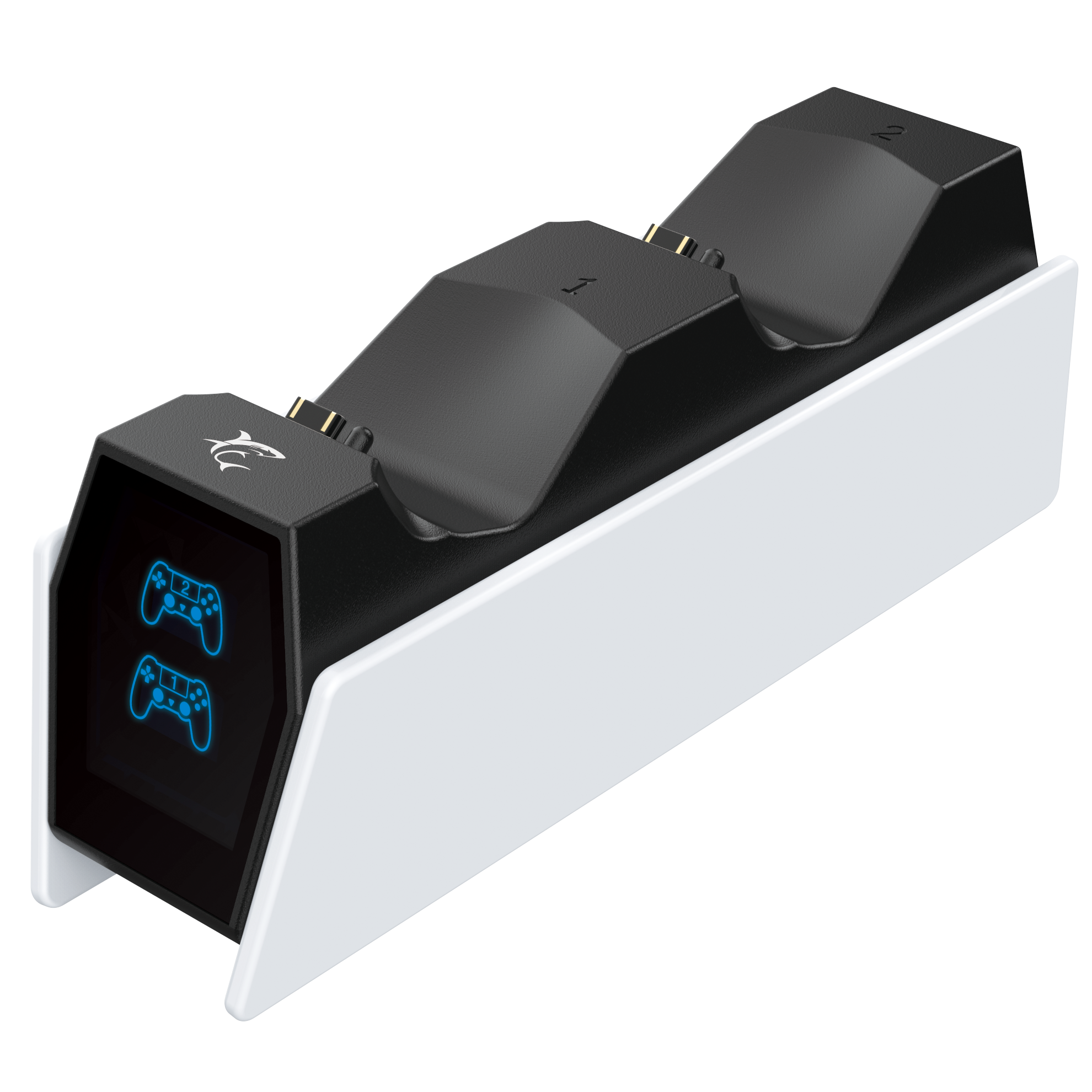 WHITE SHARK PS4 dual charging dock PS4-0417 RINGSIDE white/black