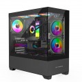 BIT FORCE Mid Tower ARGB Gaming PC Case SPARK ARGB-TG-PWM3