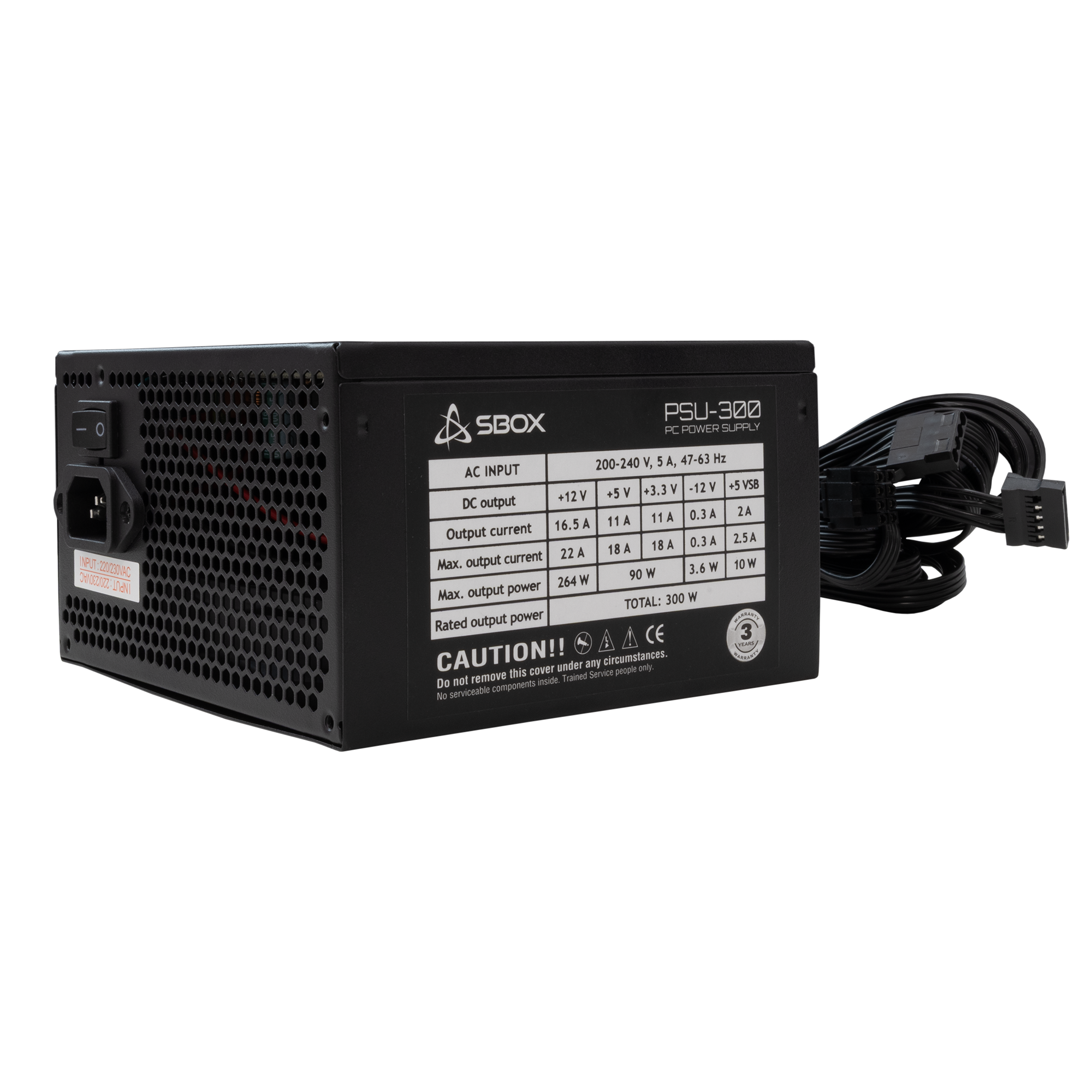 SBOX napajanje PSU-300 ATX-300W RETAIL