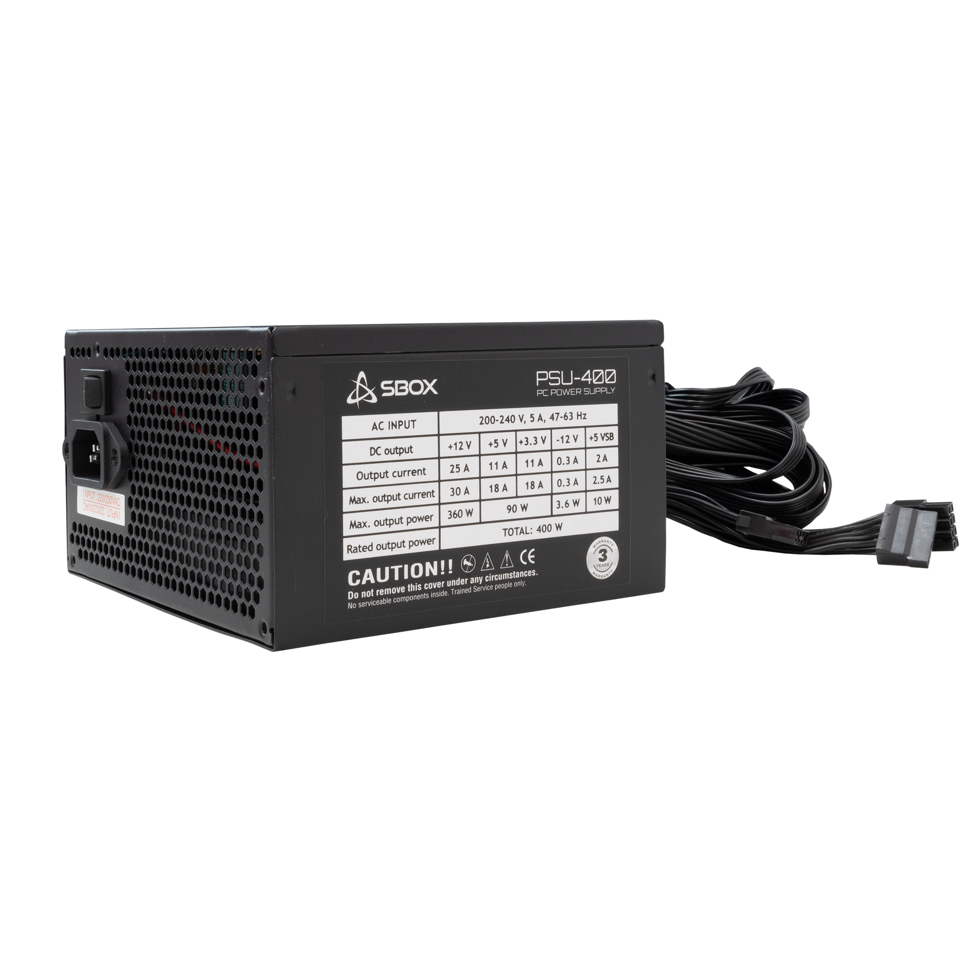 SBOX napajanje PSU-400-2 ATX-400W RETAIL