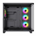 BIT FORCE Mid Tower ARGB Gaming PC kućište CUBE ARGB-TGC-PWM4