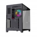 BIT FORCE Mid Tower ARGB Gaming PC kućište CUBE ARGB-TGC-PWM4