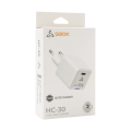 SBOX USB-C brzi zidni punjač HC-30 - 30W GAN bijeli