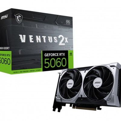 MSI graphic card GeForce RTX 5060 Ventus 2XOC, 8GB GDDR7