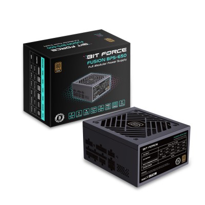 BIT FORCE napajanje 650W 80PLUS BRONZE FUSION BPS-650 modularno ATX 3.1 PCI-E 5.1