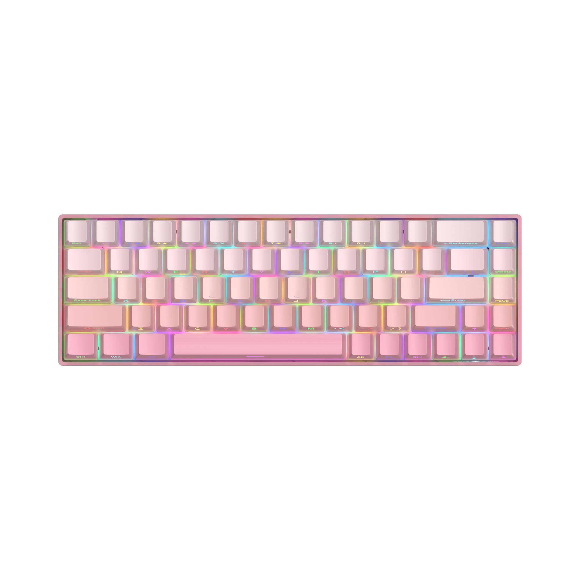 WHITE SHARK gaming keyboard GK-007411 NUNCHAKU pink red.sw. US
