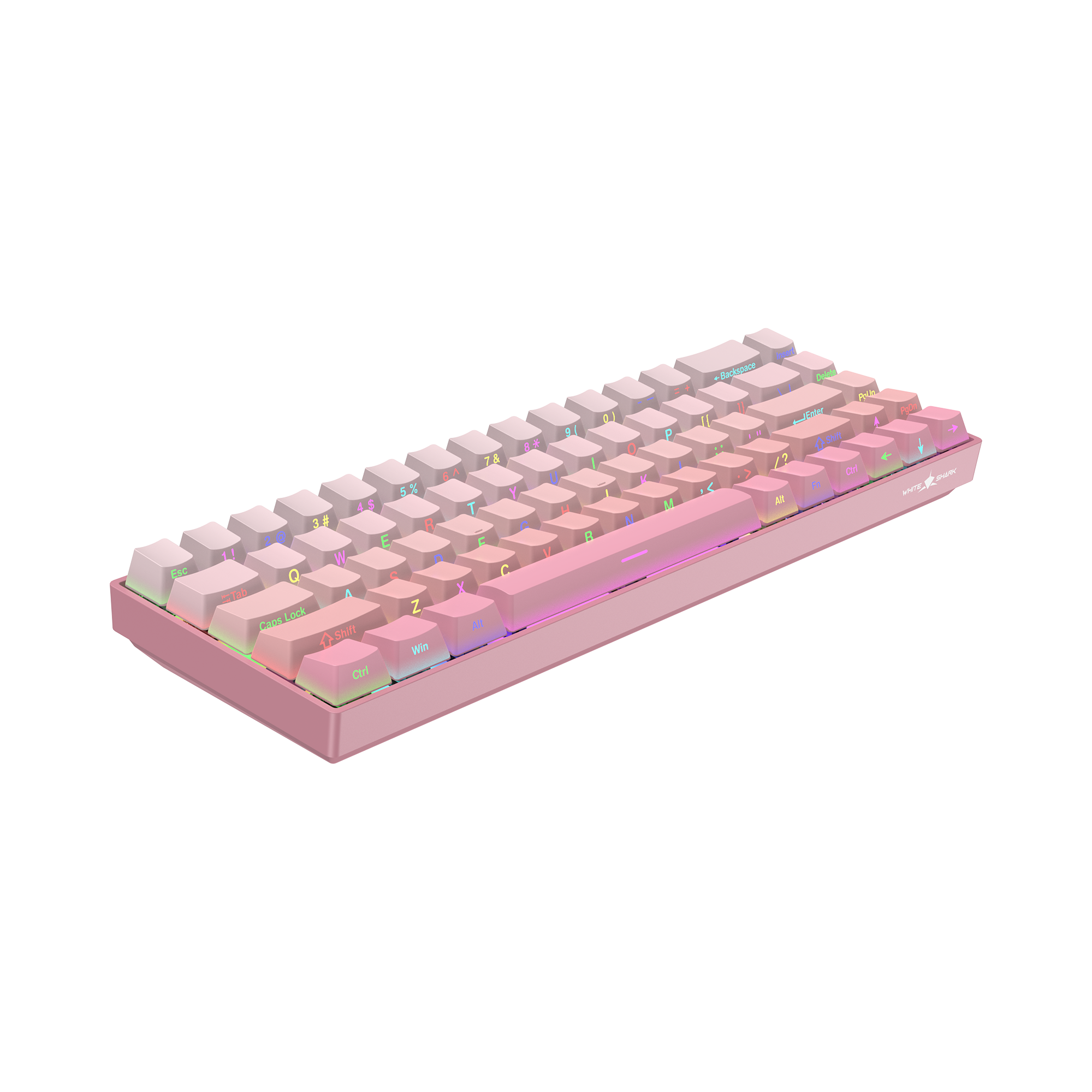WHITE SHARK gaming keyboard GK-007411 NUNCHAKU pink red.sw. US