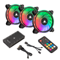 White Shark GCF-S028-004 NEBULA-2 Black ARGB Fan Kit