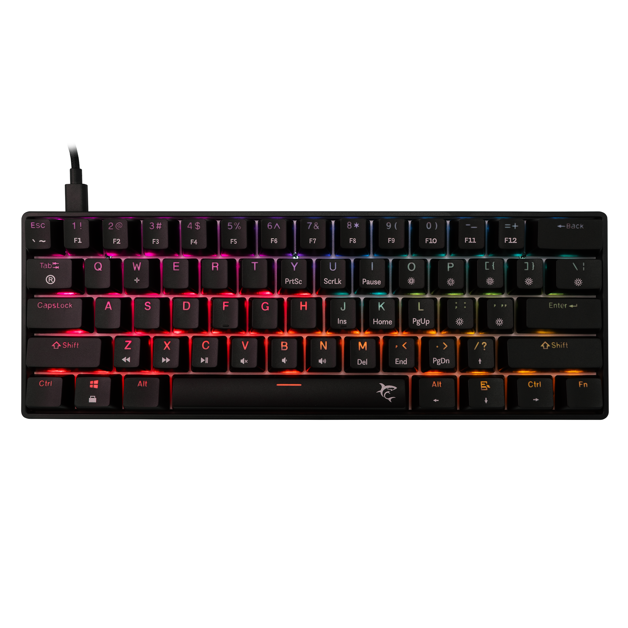 WHITE SHARK gaming keyboard GK-004111 SHINOBI-2 black red sw. US
