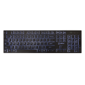 SBOX wired standard keyboard K-22 black US